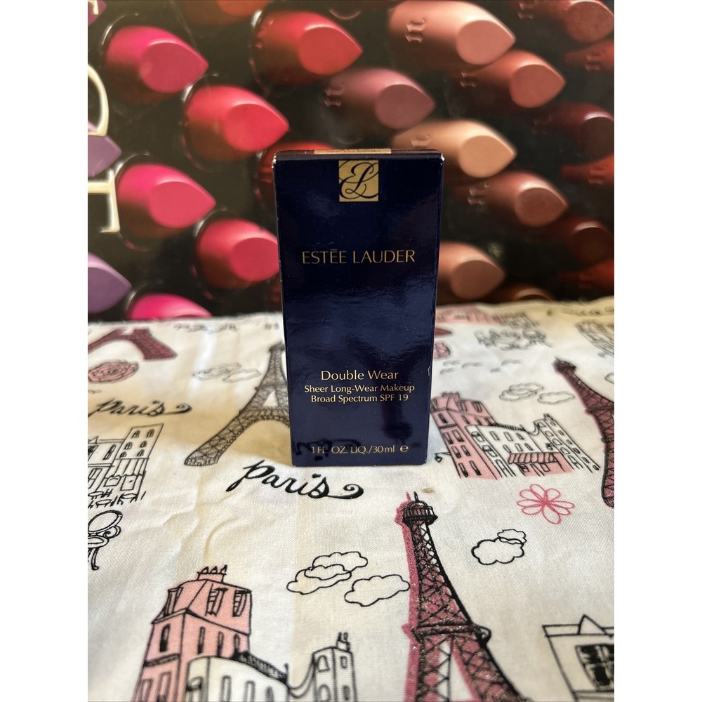 Estee Lauder Double Wear Sheer Long-Wear SPF 19 Makeup Deep Spice 7w1-30mL